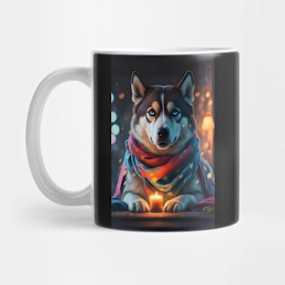 Cozy Siberian husky Mug